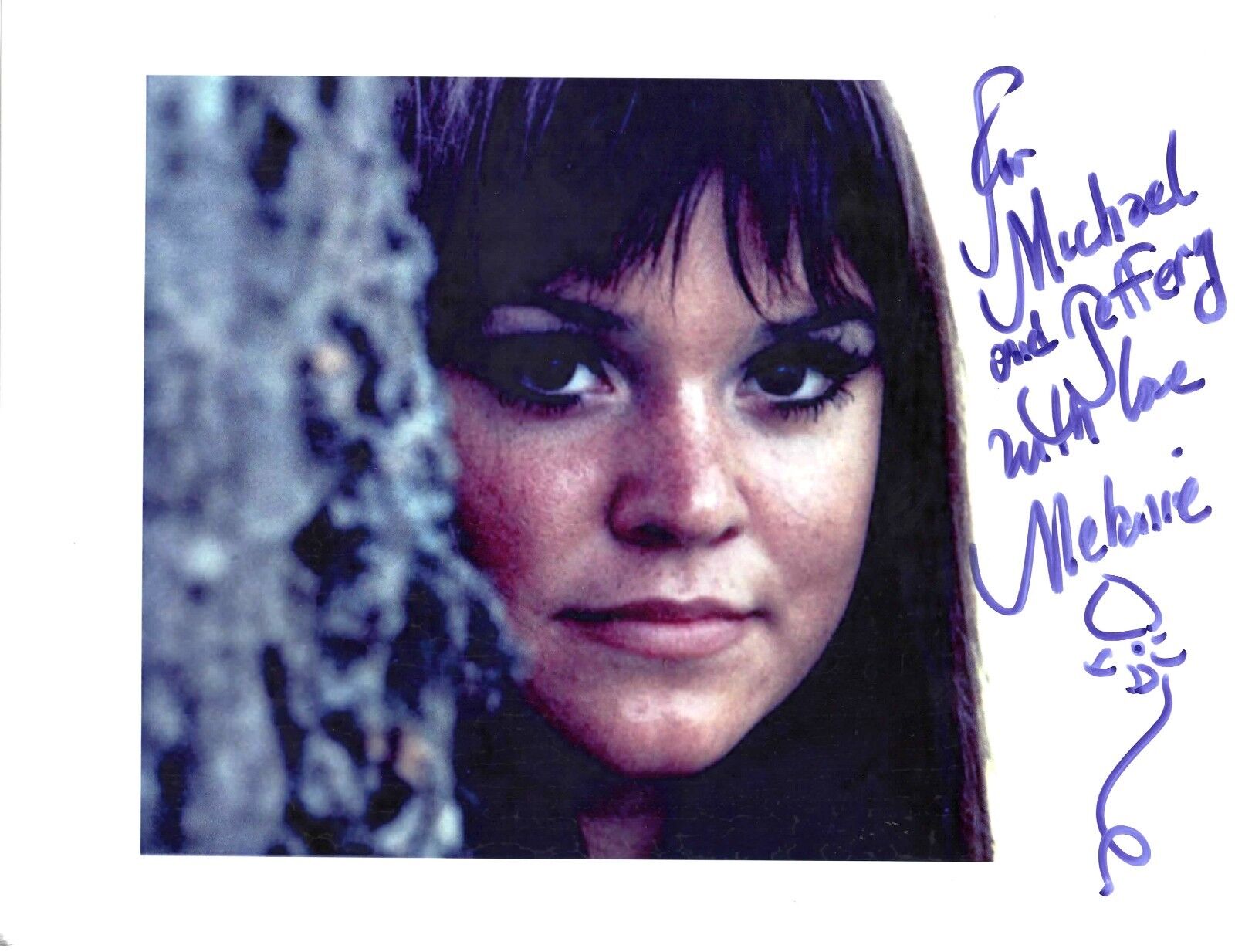 Melanie Safka Autographed 8.5 x 11 in. Photo Poster painting Singer