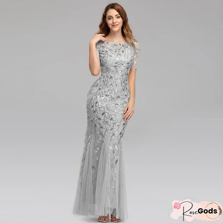 Fishtail Banquet Evening Dress Elegant Sexy Long