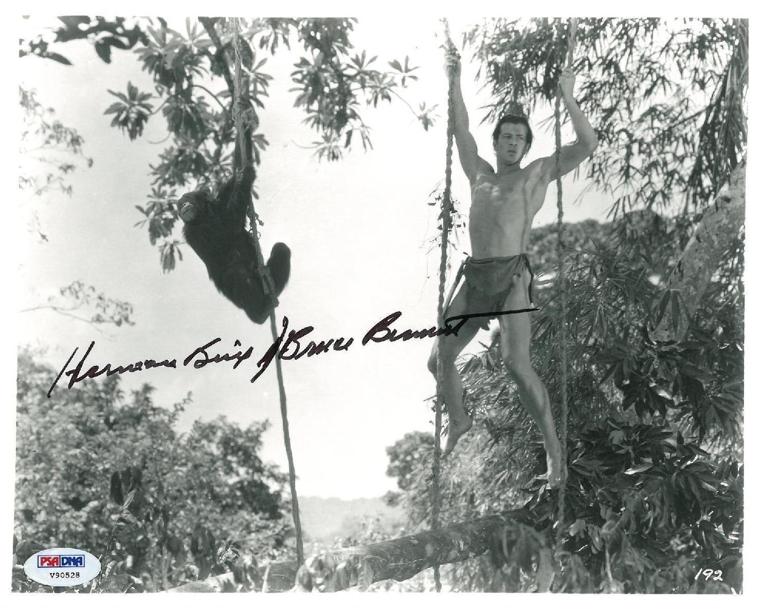 Bruce Bennett Signed Tarzan Authentic Autographed 8x10 Photo Poster painting (PSA/DNA) #V90528