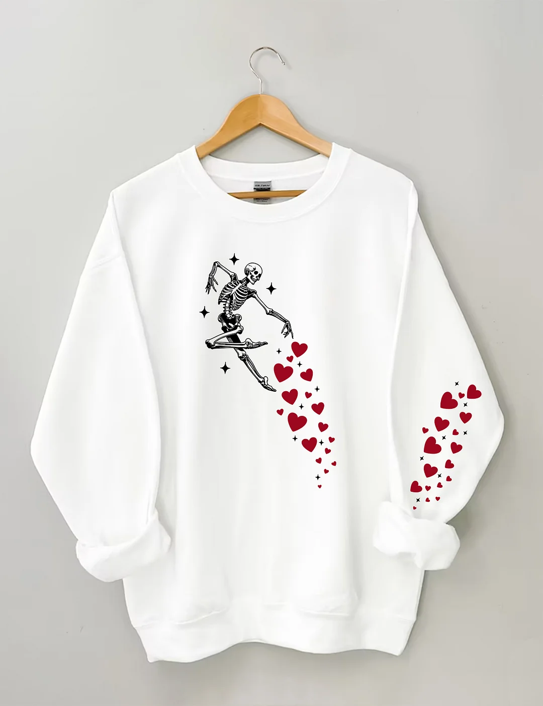 Valentines Day Skeleton Sweatshirt