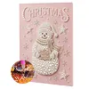 Christmas Snowman 5D DIY Round Special Shaped Pearl Partial Drill Diamonds Dots Gem Art Kits with Wooden Frame Diamond Dots Paintings 30x40cm Diamonds Paintings Gem Art for Adults Beginners Home Decor