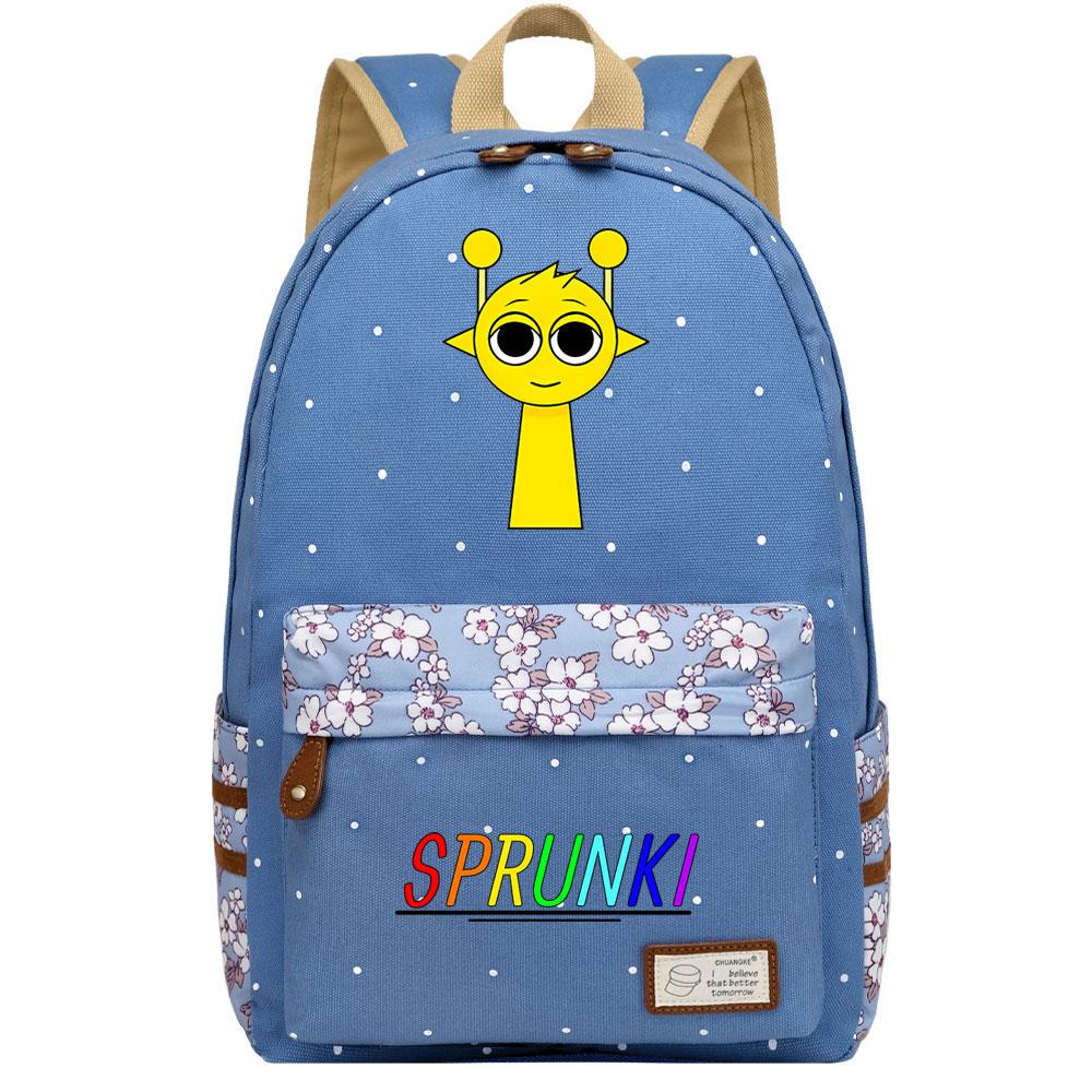 Mayoulove Sprunki Backpack Lightweight Design with Multiple Compartments for School and Travel-Mayoulove