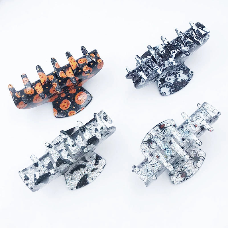 Halloween Lady Women’s Spider Web Arylic Hair Claws