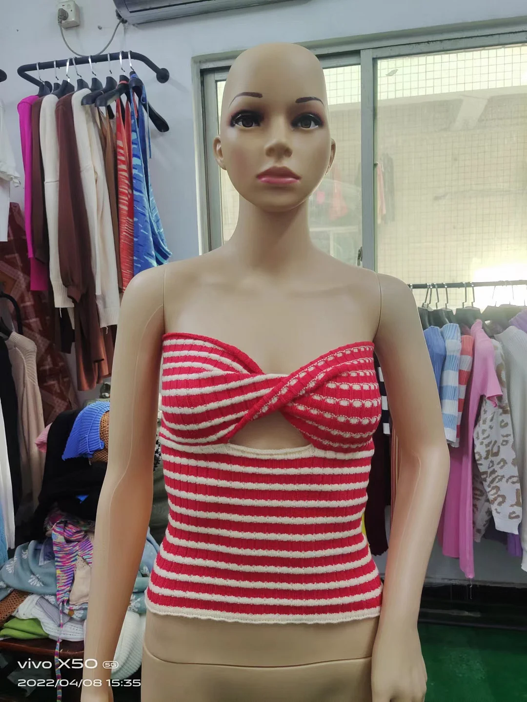 Toloer Toloer And Summer 2024 Sweater Hot Style Women's Sexy Striped Sweater Knit Strap Wipe-Outfit Ideas