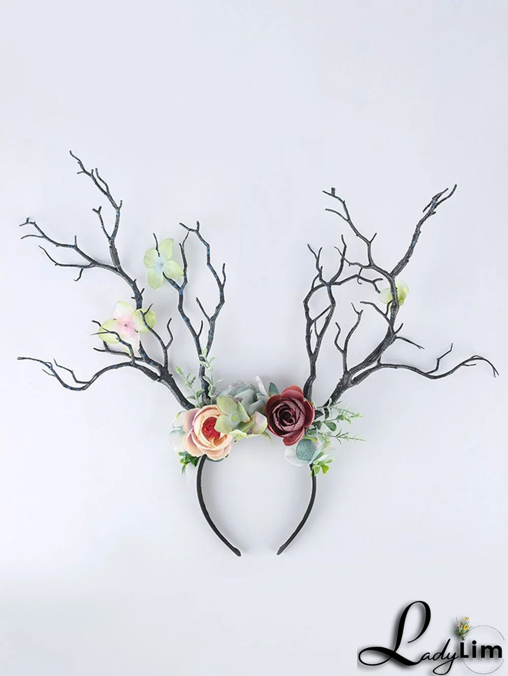 Halloween Twigs Floral Butterfly Pattern Hair Hoop