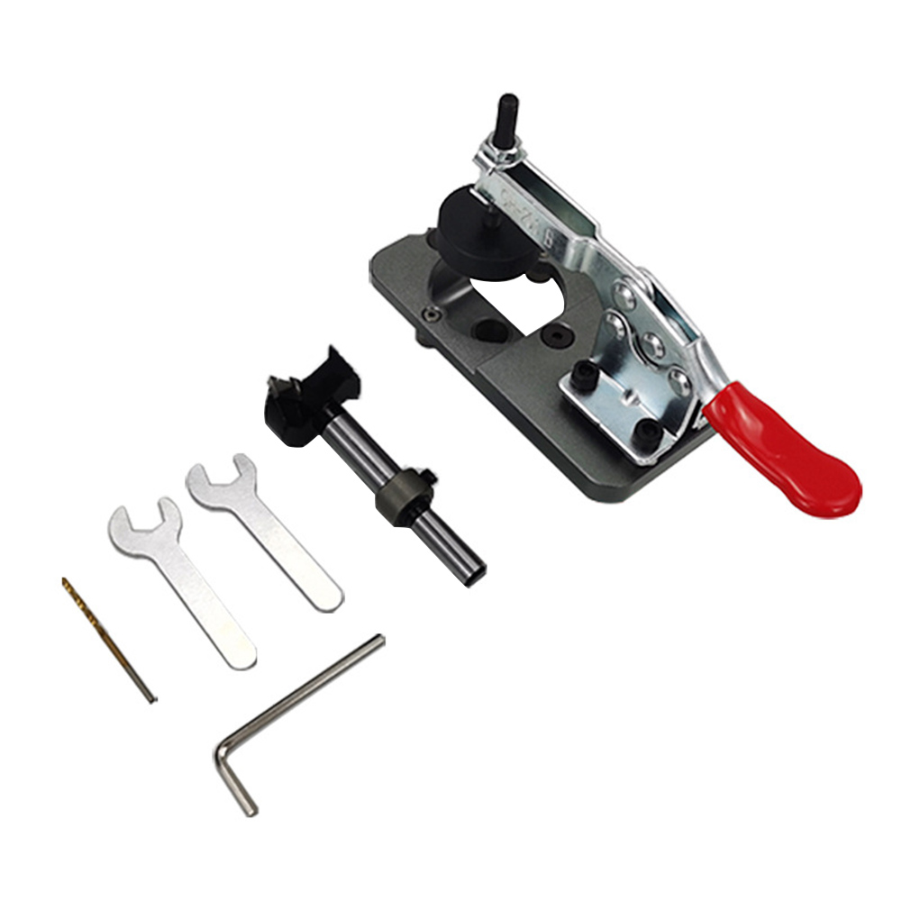 

35mm Hinge Boring Jig Set Hole Opener Template Hole Drilling Guide Locator, 501 Original