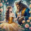(Multi-Style) Beauty And The Beast-14CT Stamped Cross Stitch 50*50cm/19.69*19.69in