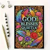  God Letters 5D DIY Diamond Art Painting Notebook Kit 50 Pages A5 Rhinestone Art Painting Notebook Kit for Adults Beginners Holiday Birthday Gift