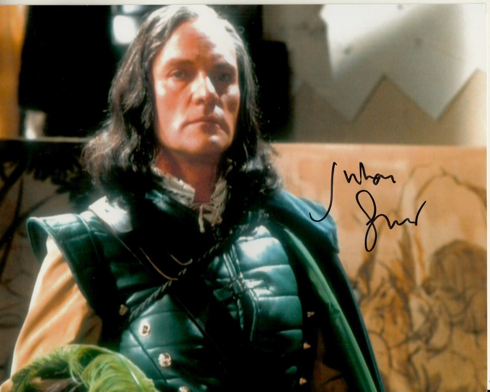 JULIAN GLOVER hand-signed DOCTOR WHO 8x10 w/ uacc rd coa CITY OF DEATH closeup