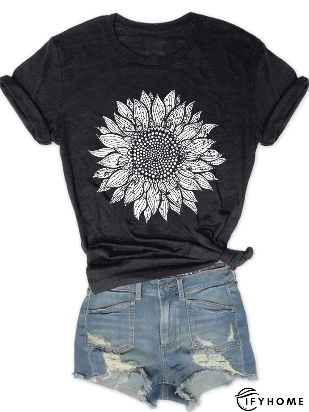 Sunflower Bloom Graphic Tee | IFYHOME