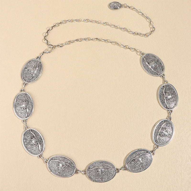 Casual Basic Punk Geometric Metal Unisex Chain Belts