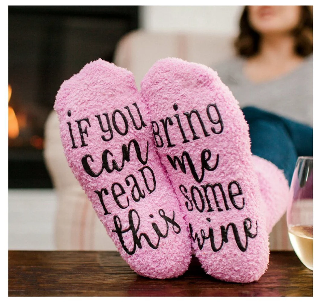 If You Read This Bring Me Some Wine Socks