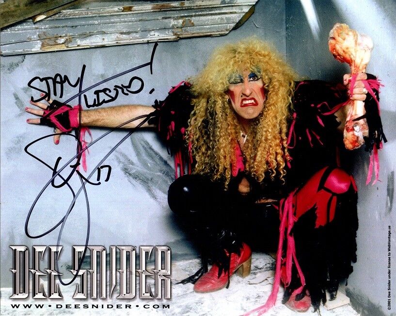 DEE SNIDER In-person Signed Photo Poster painting - Twisted Sister