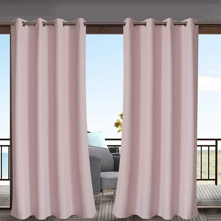 Outdoor Semi-shading Waterproof Curtains For Patio Multi-colored Grommet Top 1Pcs-
