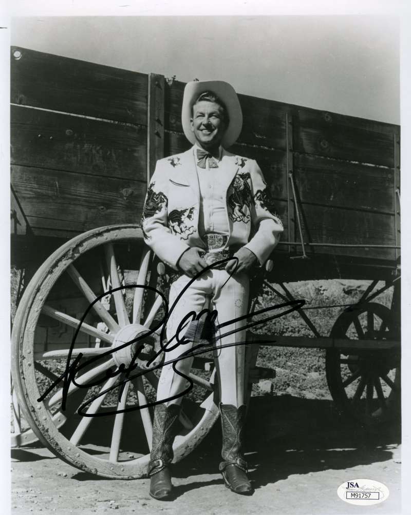 Rex Allen Cowboy Signed Jsa Certed 8x10 Photo Poster painting Authenticated Autograph