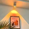 Sunset Lamp Ceiling Spotlgiht Lighting Surface Mount Entryway Photo Painting Wall Sconces Angle Adjustable Red Halo Rotatable Ceiling Lamps for Bedroom Living Room Decor