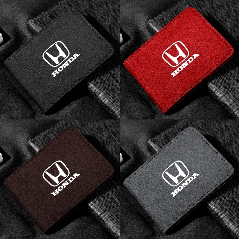 Car logo driver's license leather case card holder