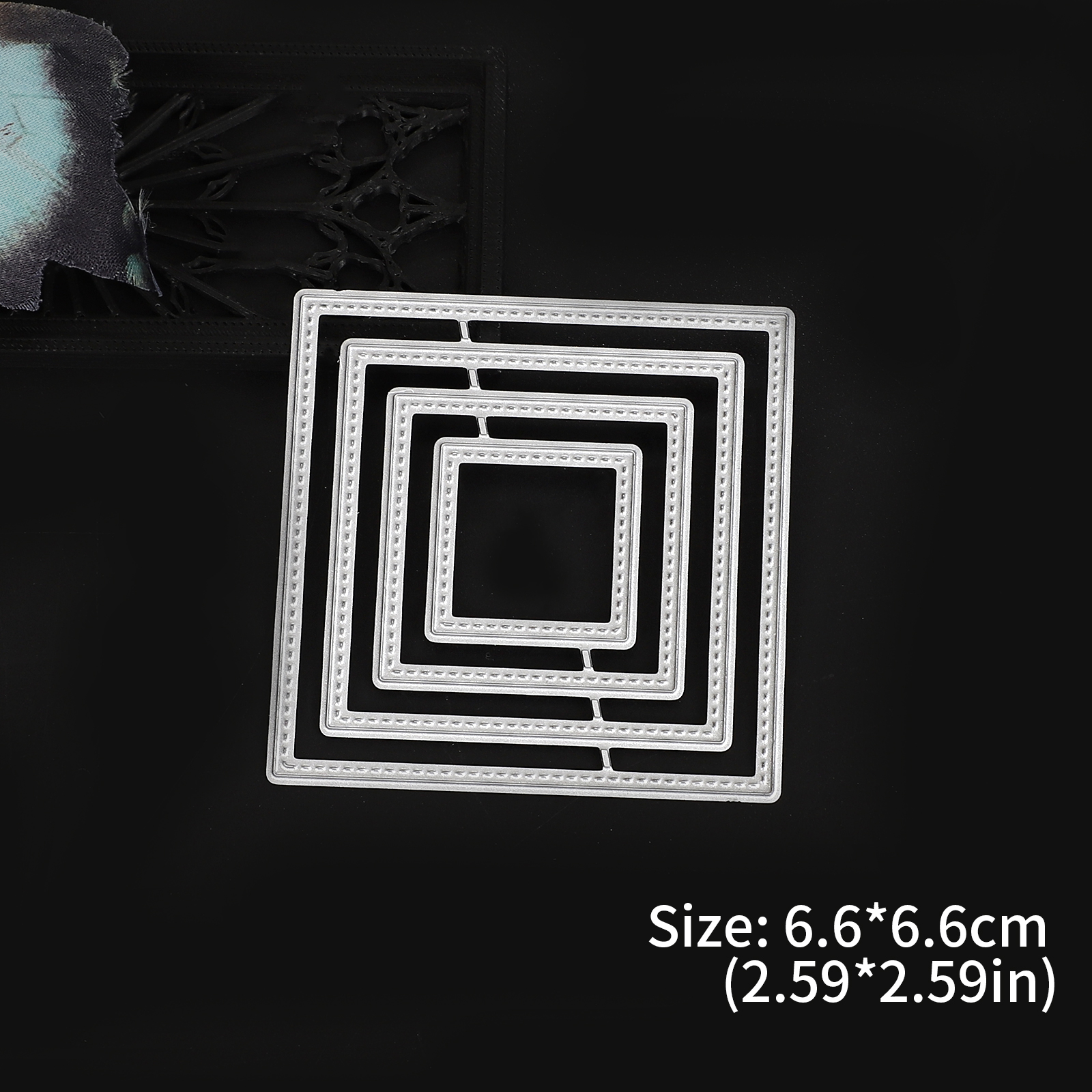Cutting Die - Vintage Base Frame Hollow Border Geometry Landscape