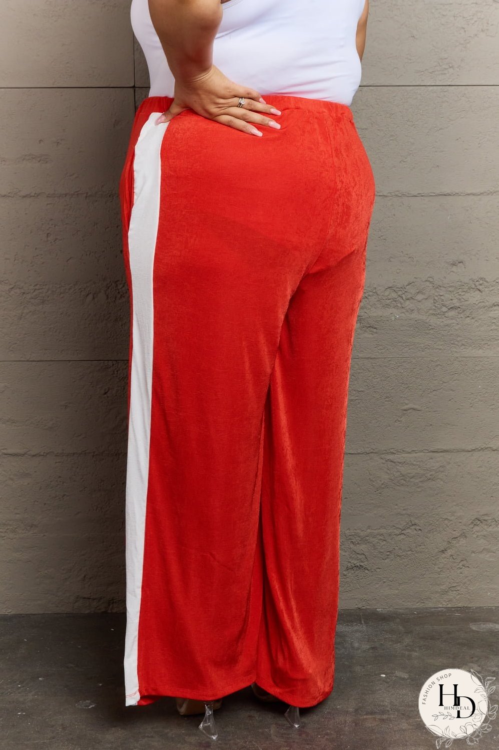 Culture Code Keep It Casual Full Size Color Block Stripe Long Pants