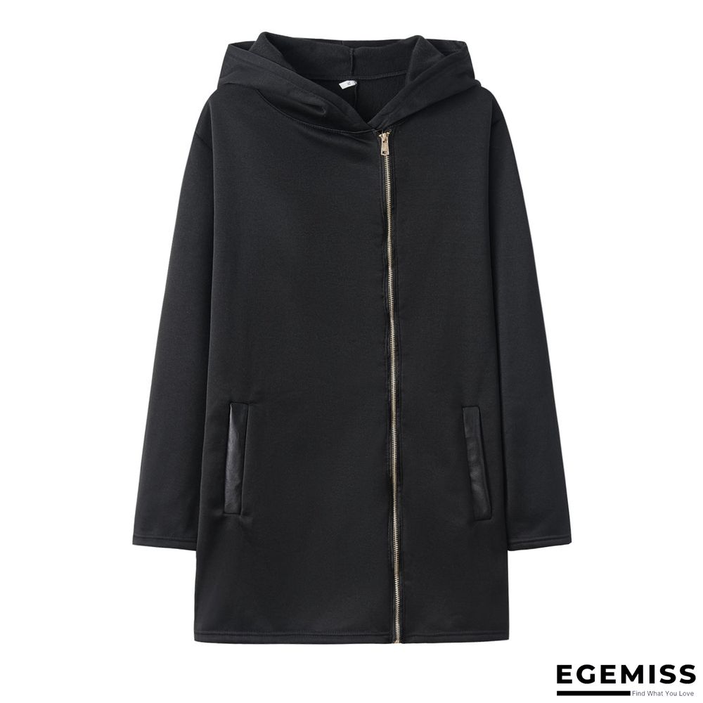 Elegant Plain Long Sleeve Outerwear | EGEMISS