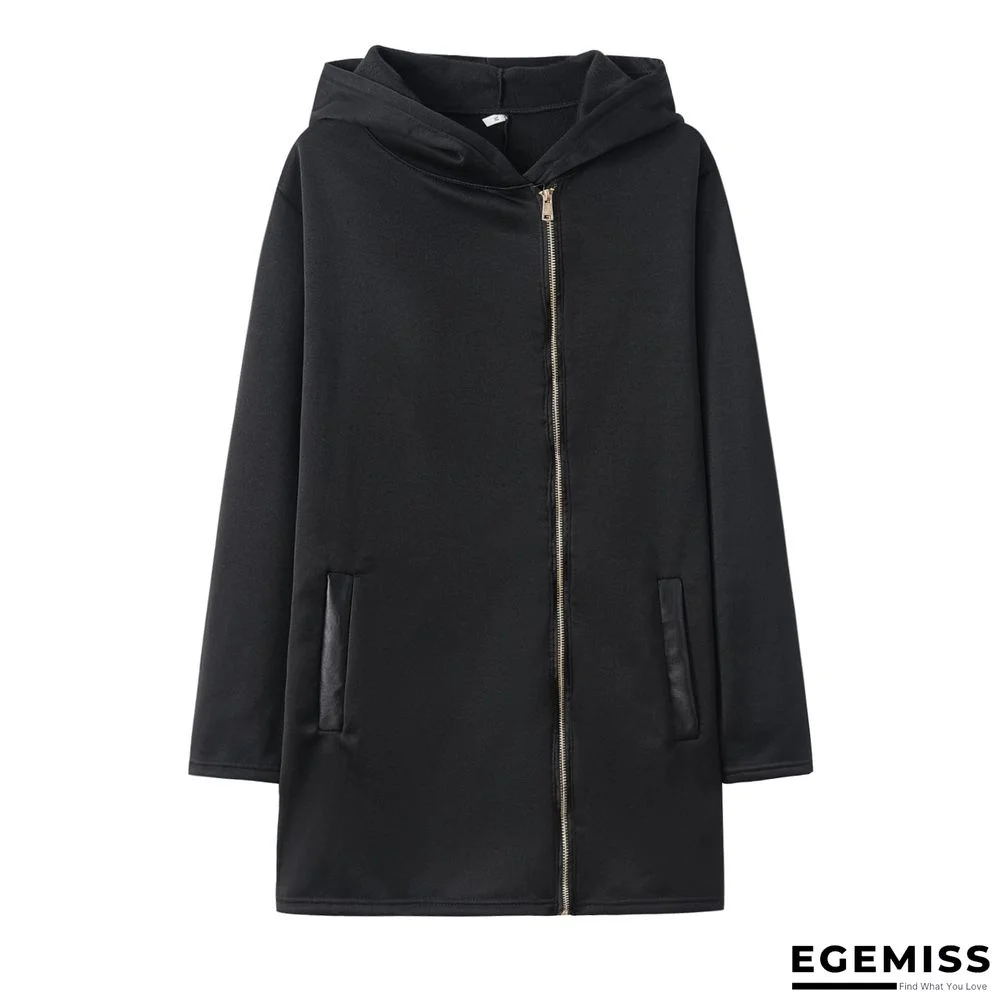 Elegant Plain Long Sleeve Outerwear | EGEMISS
