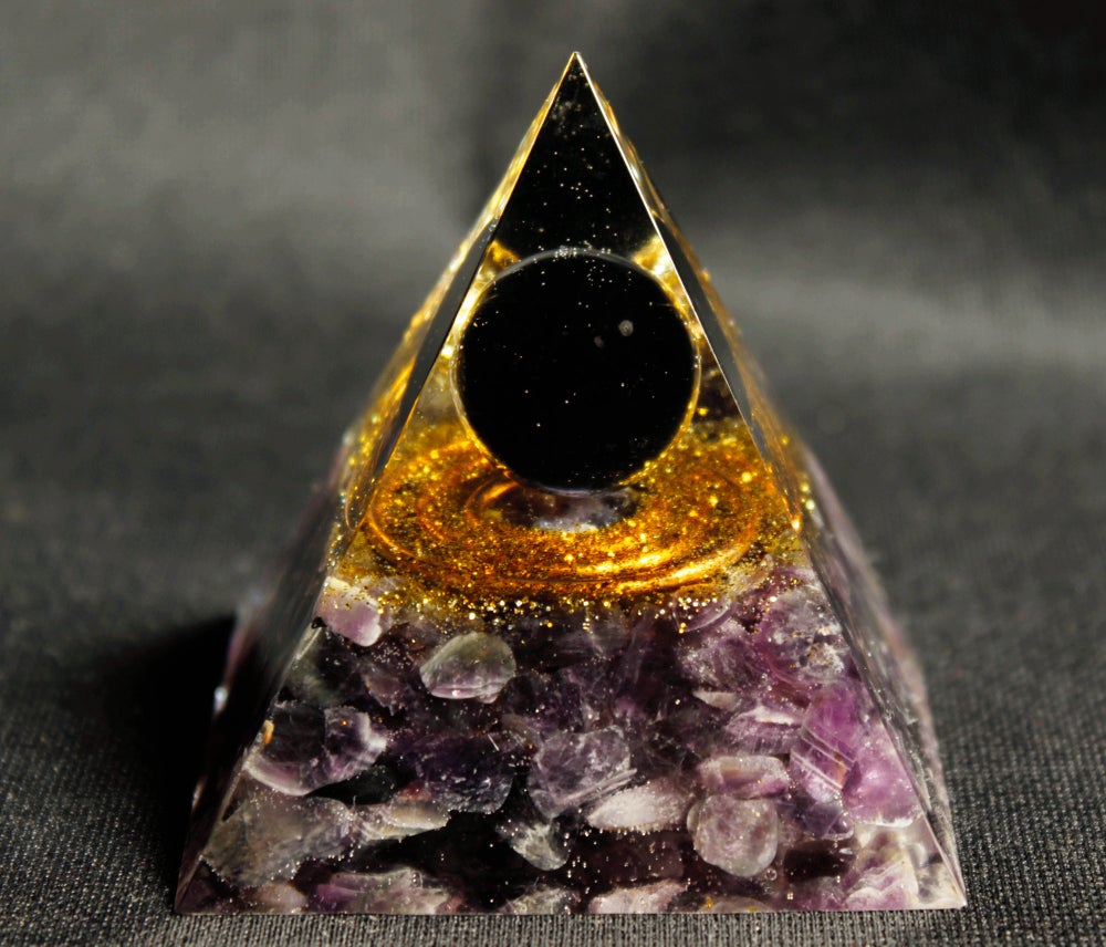 

Orgone Pyramid Chakra - Amethyst, 501 Original