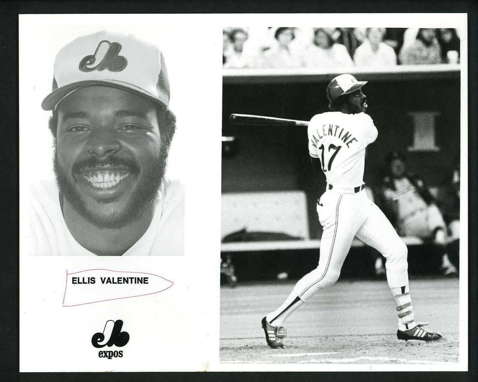 Ellis Valentine Montreal Expos team issued circa 1970's Press Photo Poster painting