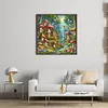 Mushroom House-16CT Stamped Cross Stitch 40*40cm/15.75*15.75in