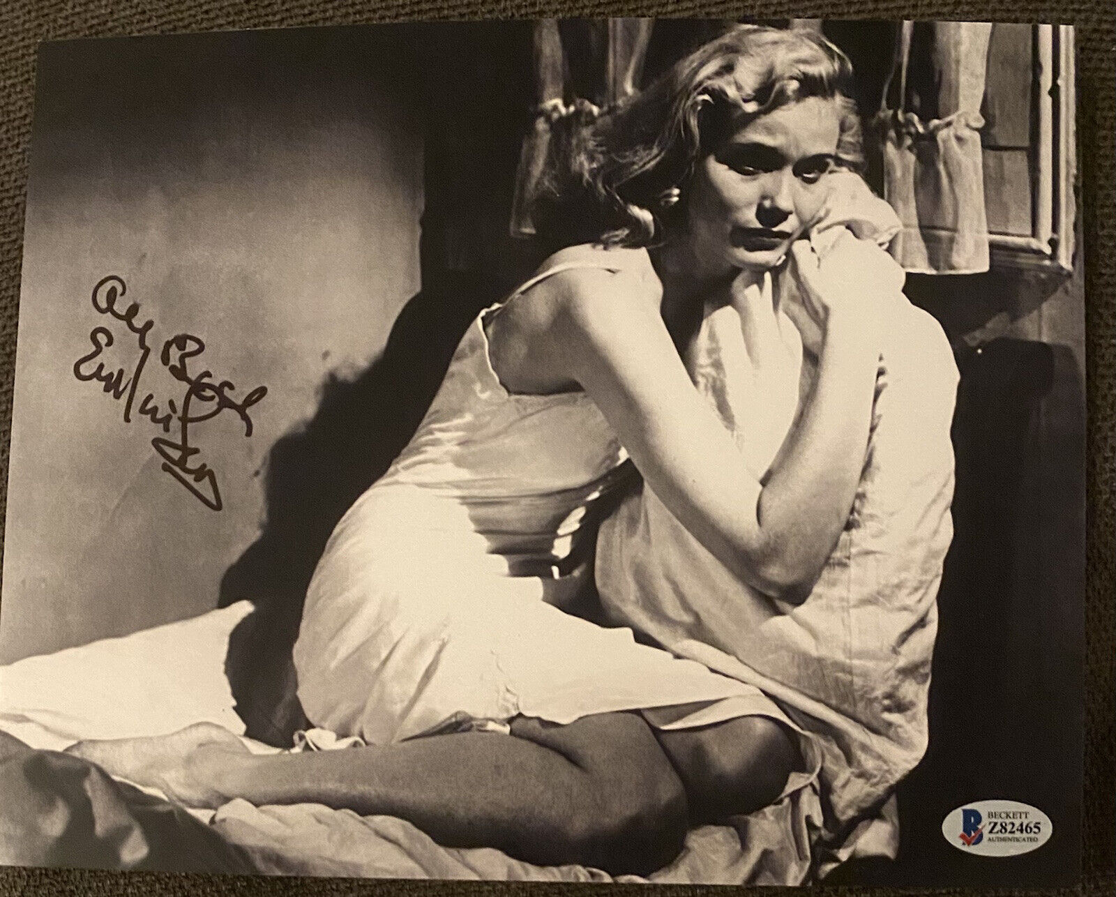 Eva Marie Saint signed Autographed 8x10 Bxw Photo Poster painting Beckett Authenticated