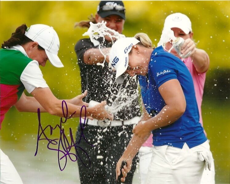 LPGA Angela Stanford Autographed Signed 8x10 Photo Poster painting COA 6