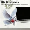 2D Flat DIY 5D DIY Diamond Art Tabletop Ornament Kit for Table Home Decor (Bird)
