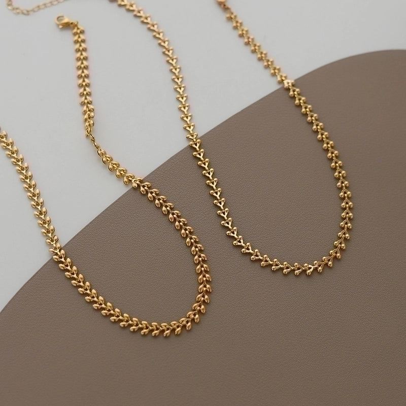 Fashion Solid Color 304 Stainless Steel 18K Gold Plated Choker