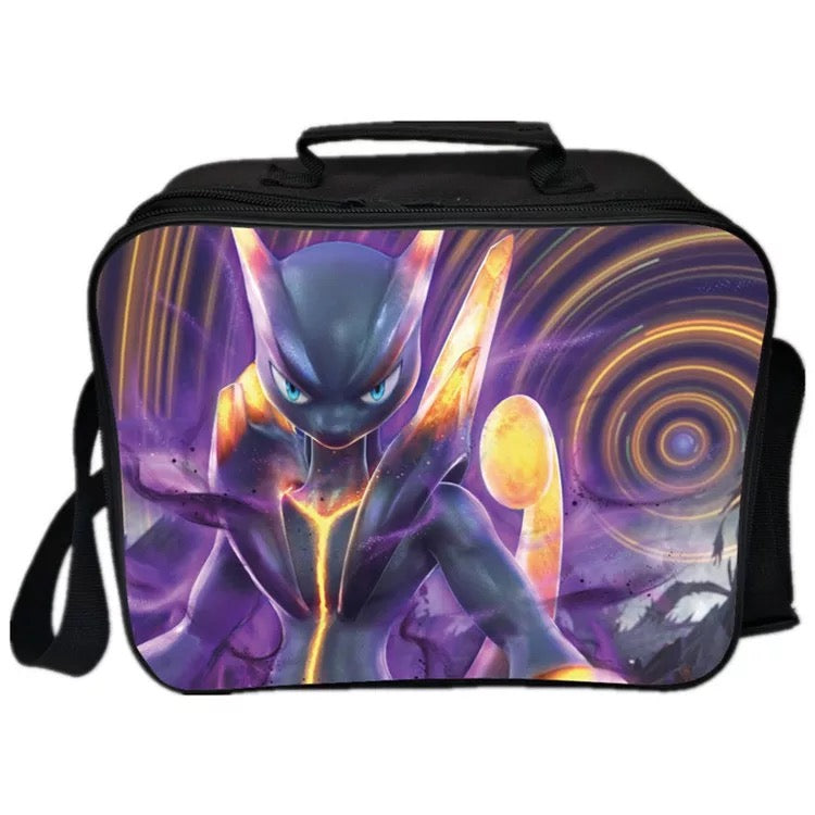 Mayoulove Detective Pokemon Go Pikachu #28 PU Leather Portable Lunch Box School Tote Storage Picnic Bag-Mayoulove