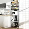 6 Tier Metal Storage Shelf Heavy Duty Shelving Unit for Kitchen Bathroom Laundry