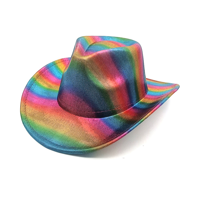 Rainbow Fantasy Cowboy Hat