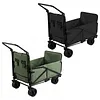 2-in-1 Wagons Carts Foldable 440lbs Capacity Folding Chair Cart with All-Terrain Wheels Beach Wagon for  Sports Garden Camping