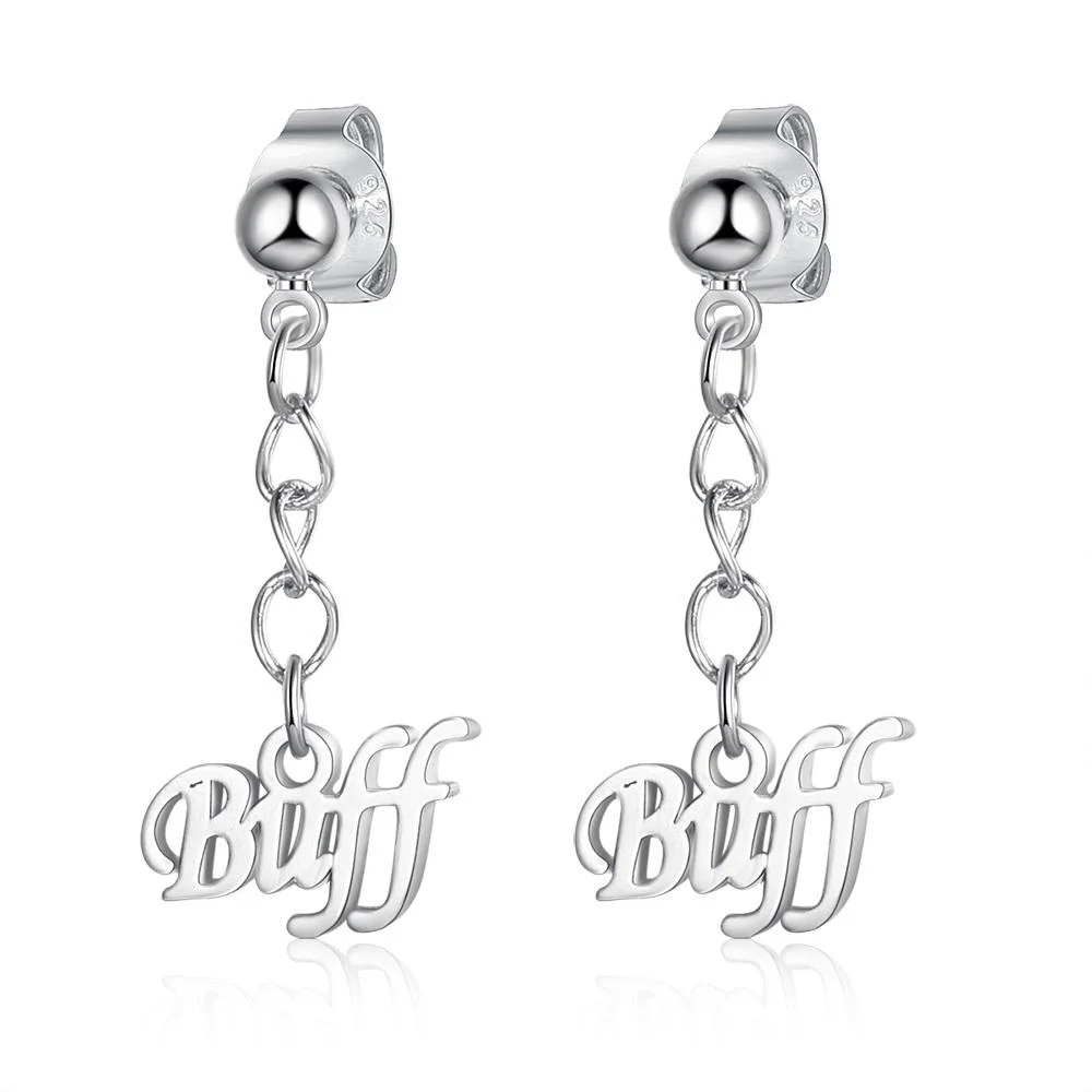 Kundenspezifische Namensohrringe Silber Ohrstecker
