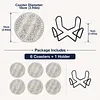 [Upgrade]6pcs/set DIY Diamond Painting Waterproof Case Classic Sweet Pearl Art Coaster Gift Decor Set