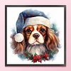 Christmas Dog-11CT Stamped Cross Stitch 40*40cm/15.75*15.75in