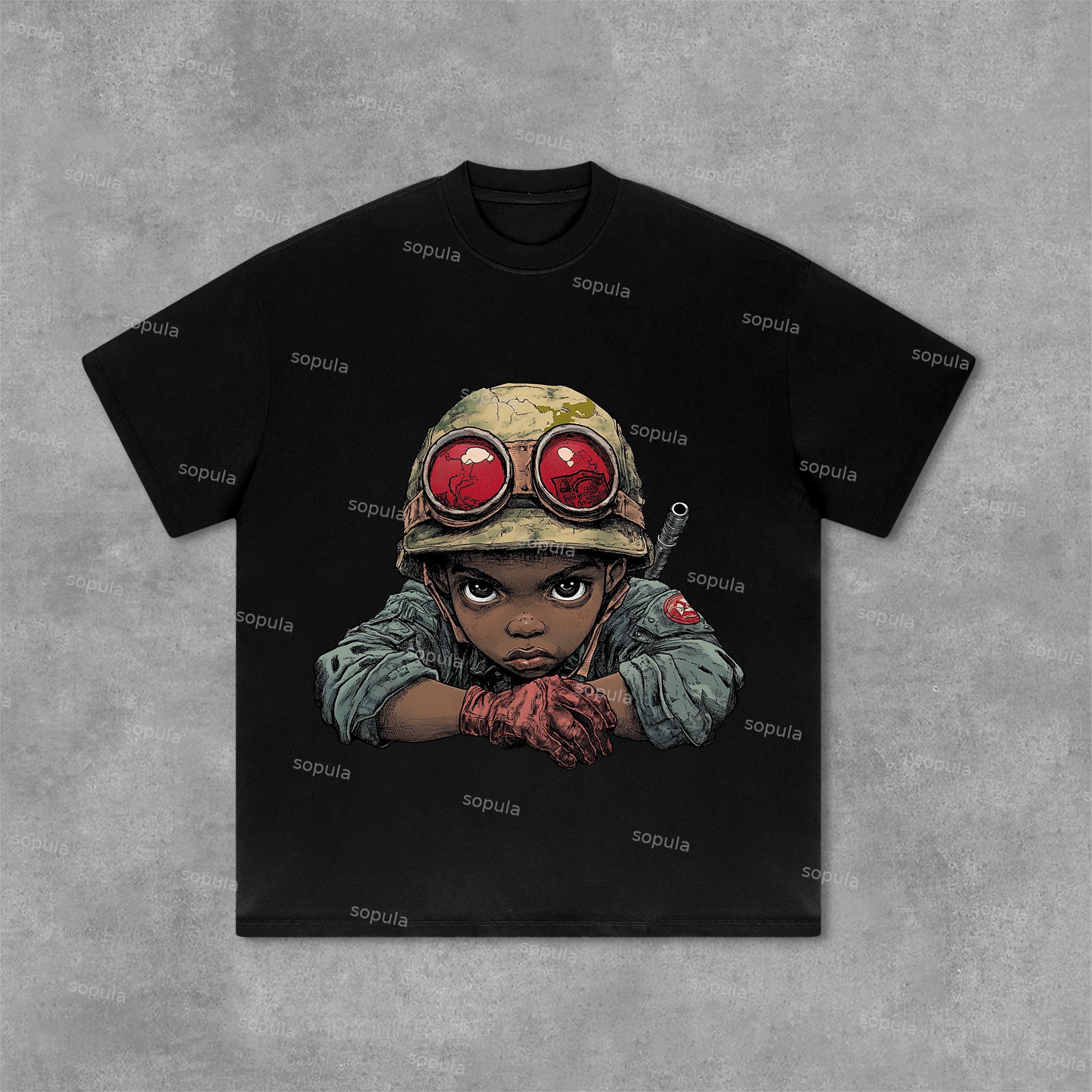 Sopula Flame Boy Graphic Print Cotton T-Shirt - SOPULA