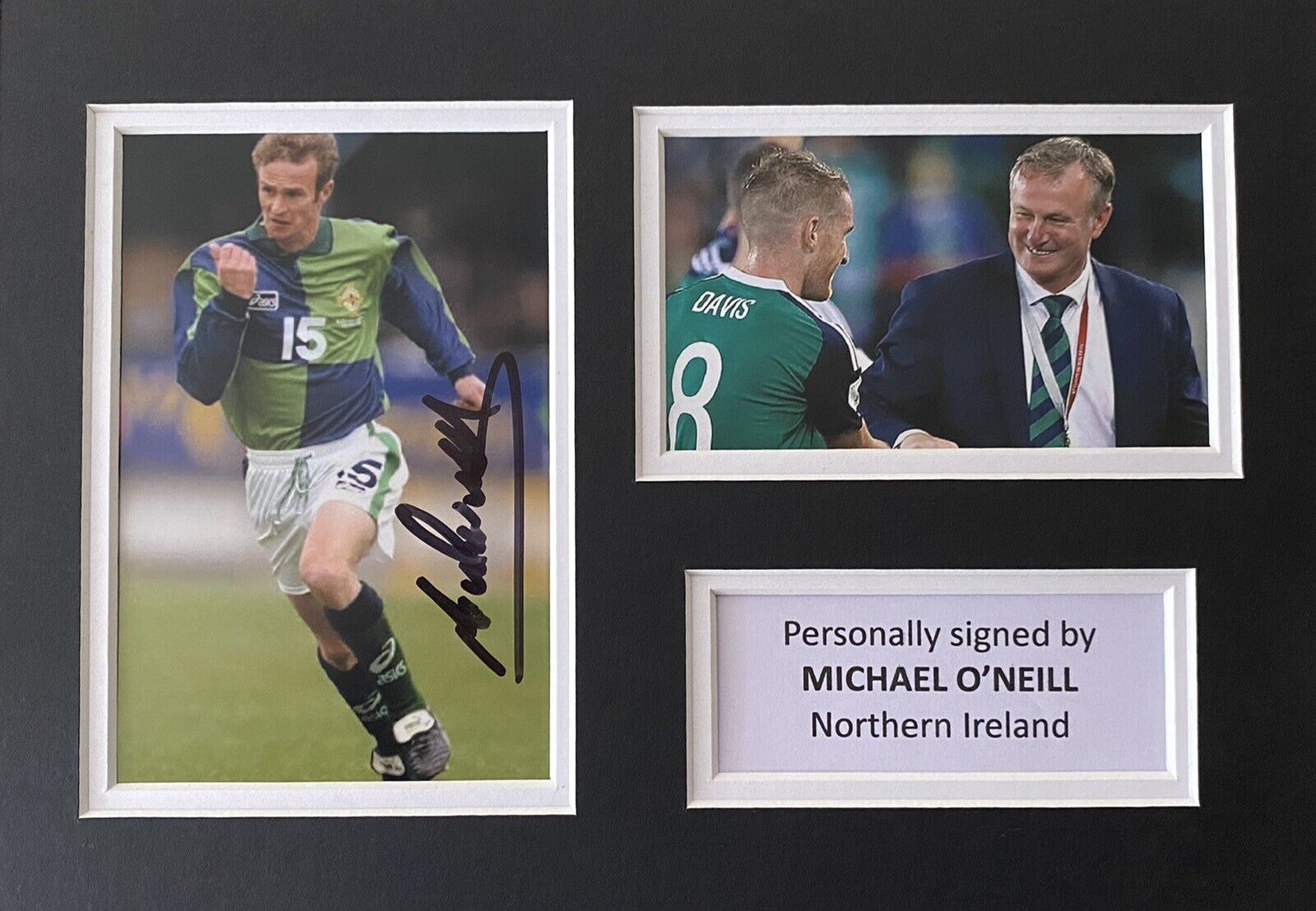 Michael O’Neill Genuine Signed Northern Ireland Photo Poster painting In A4 Mount Display