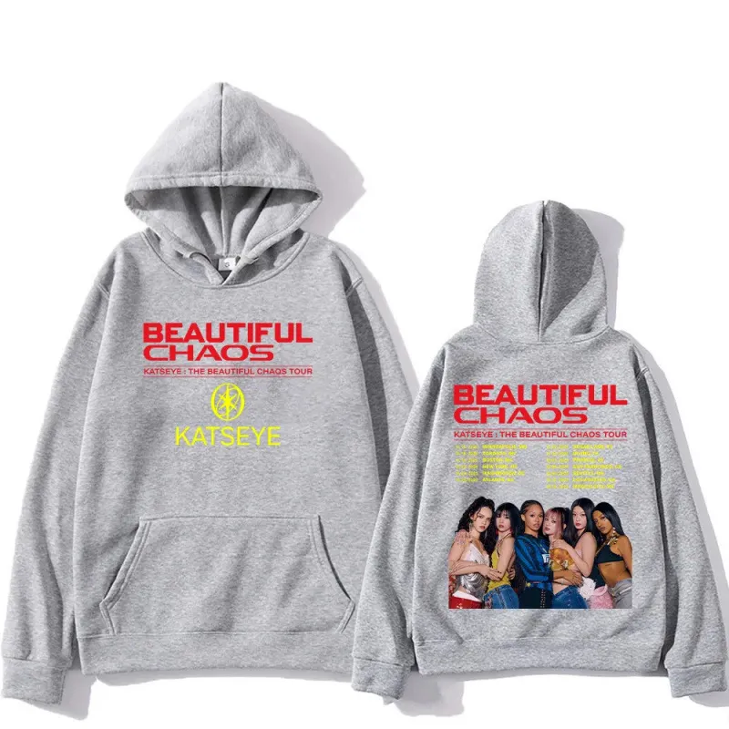 Felpa Con Cappuccio KATSEYE 2025 Fan Merch – Stile K-Pop, Harajuku, Unisex, Per Donne E Uomini, Stampa Grafica