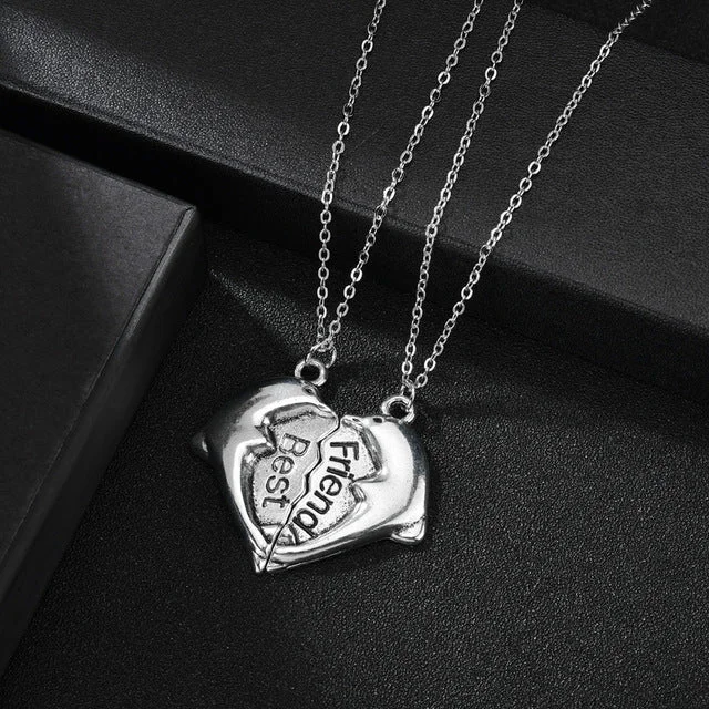 Buzzdaisy 2-4Pcs/set Best Friend Necklace