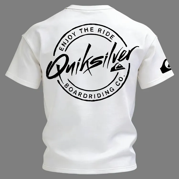 Quiksilver Enjoy The Ride Circle Logo Printed Men's T-shirt
