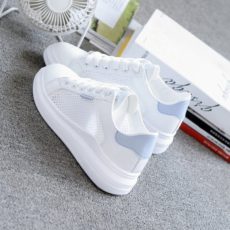 Women Casual Shoes Summer Spring Women Shoes Fashion Embroidered Breathable Hollow Lace-Up Sneakers Women shoes 2021