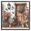 Bicycle Flowers-11CT Stamped Cross Stitch 40*40cm/15.75*15.75in tapestrymarket