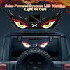 Dynamic Breathing Solar LED Car Window Warning Light Demon Eye