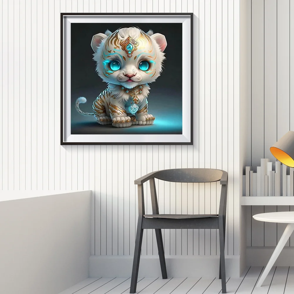 Diamond Painting - Full Round Drill - Tiger(Canvas|30*30cm)