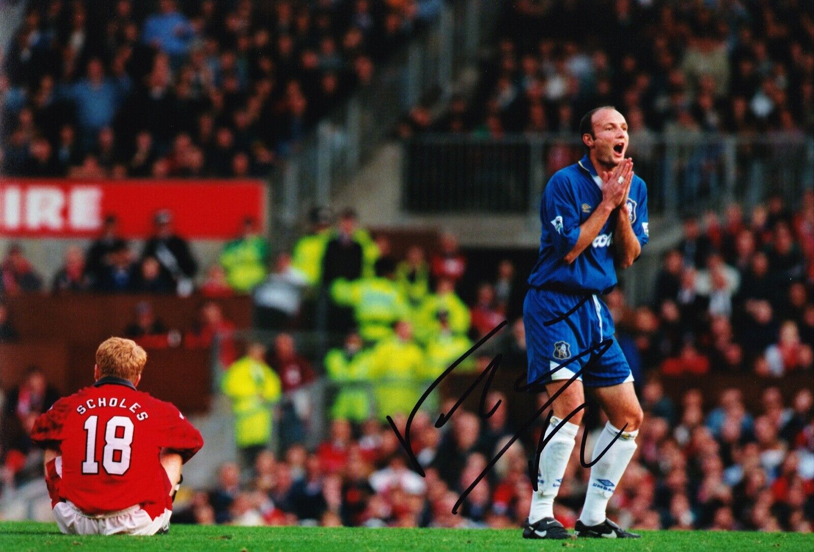 Frank Leboeuf Signed 12X8 Photo Poster painting CHELSEA F.C GENUINE AUOGRAPH AFTAL COA (1679)