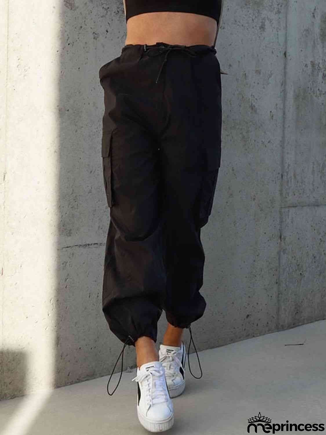 Drawstring Pants with Pockets